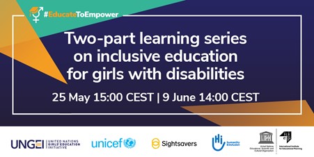 Two-part learning series on inclusive education for girls with disabilities