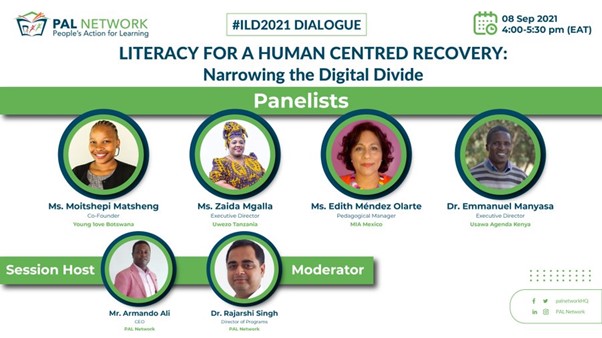 Literacy for a Human Centred Recovery: Narrowing the Digital Divide. #IDL2021 Dialogue: Experiences from the PAL Network