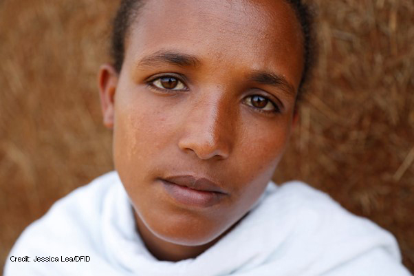 Yalemwork, girl in Ethiopia, who was saved from child marriage