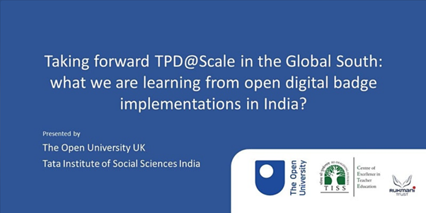 Taking forward TPD@Scale in the Global South: what we are learning from open digital badge implementations in India?