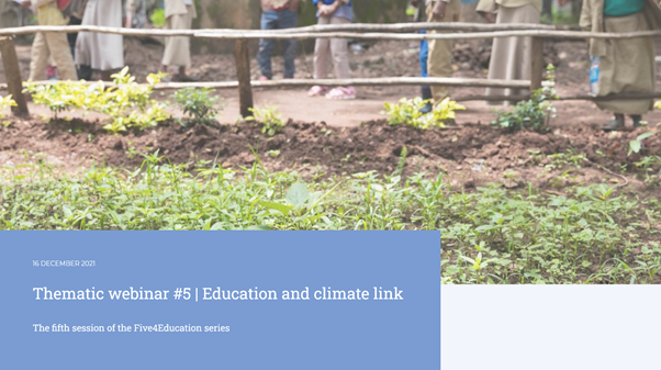 Five4Education - Education and climate link