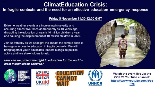 ClimatEducation Crisis: In fragile contexts and the need for an effective education emergency response