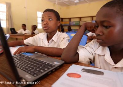 Boys in computer class. Gbimsi Junior High School, Savelugu, Northern Region Ghana, May 2016