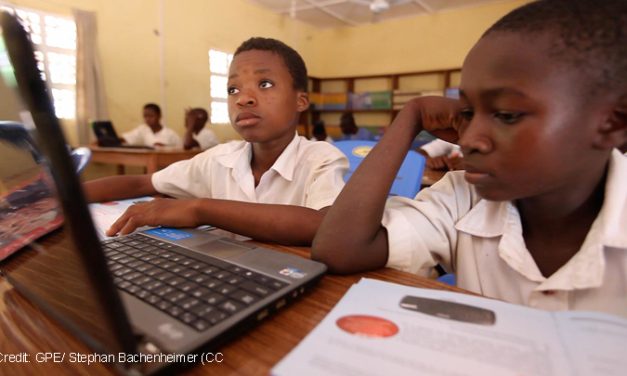 Boys in computer class. Gbimsi Junior High School, Savelugu, Northern Region Ghana, May 2016