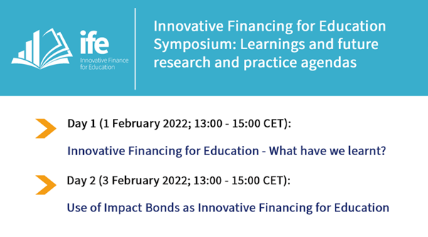 Innovative Financing for Education Symposium: Learnings and future research and practice agendas