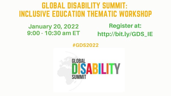 Global Disability Summit: Inclusive Education Thematic Workshop