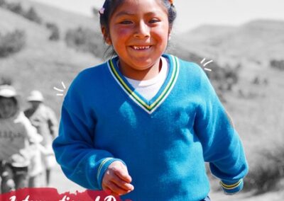 Girl in a blue school uniform with text International Day of Education and UNESCO logo
