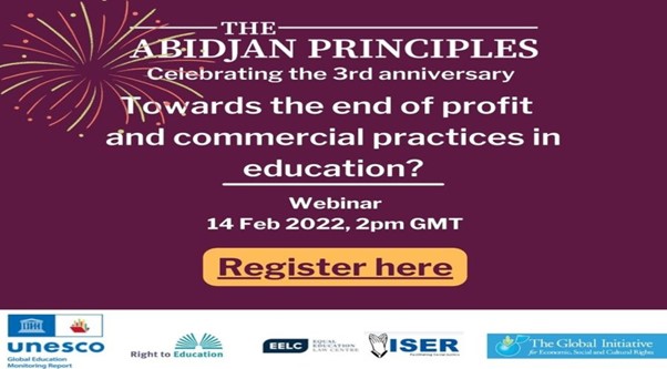 3rd Anniversary of the Abidjan Principles: Towards the end of profit and commercial practices in education