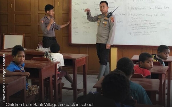 Children in classroom