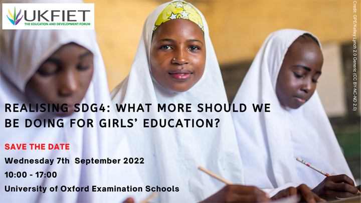 Realising SDG4: What more should we be doing for girls’ education?