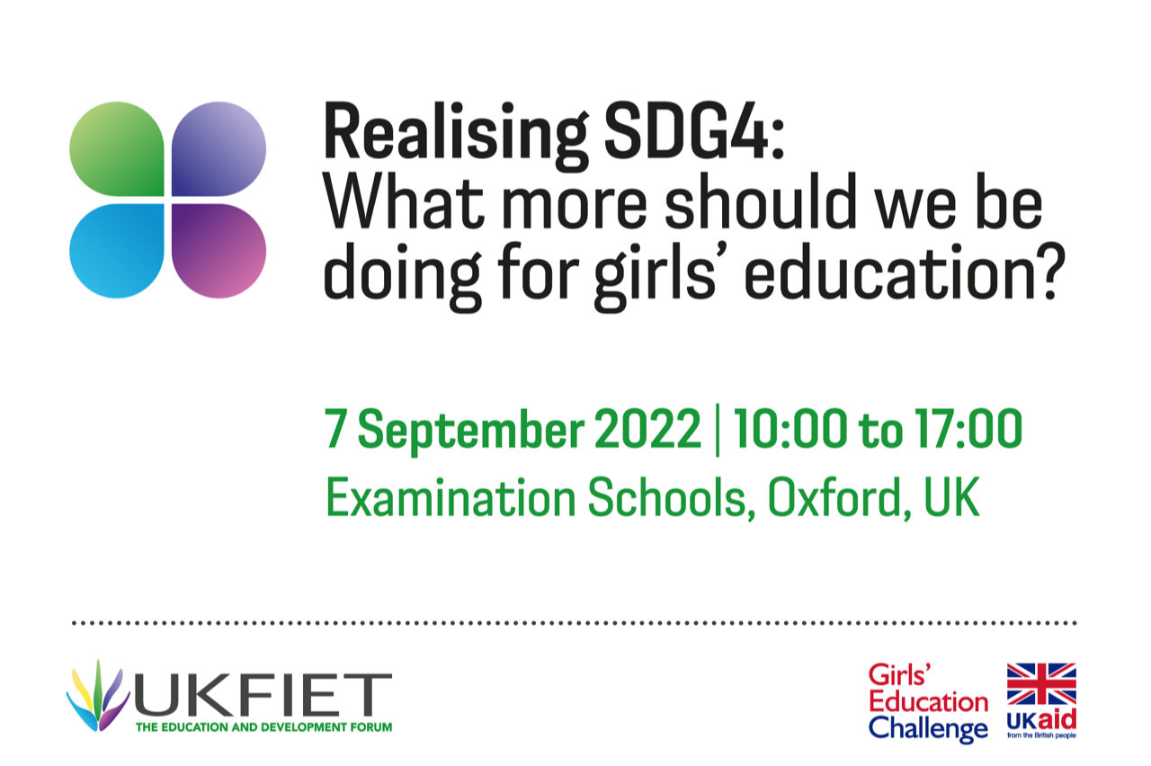 Realising SDG4: What more should we be doing for girls’ education?