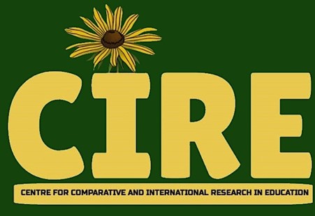 CIRE  Centre for Comparative and Inernational Research in Education, with sunflower
