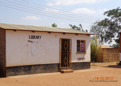 A rural poorly resourced school library building, Malawi.
