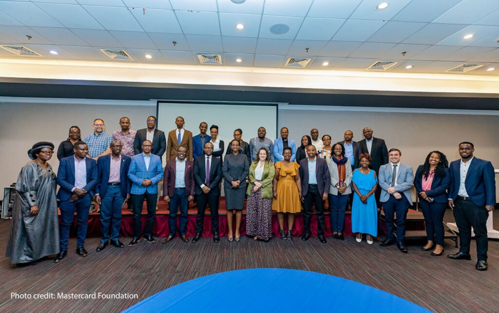 Participants at a policy event held in Kigali in September 2022 to discuss recommendations from teachers.
