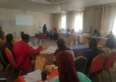 Teachers at a workshop to review findings from Leaders In Teaching research and formulate recommendations for policy-makers, June, Rwanda.