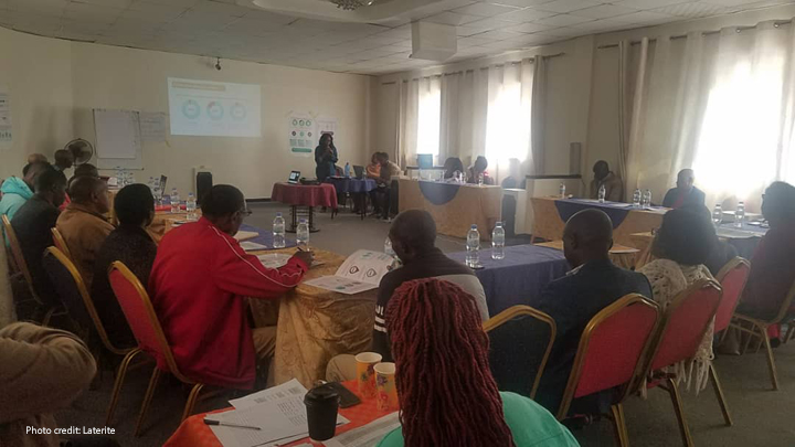 Teachers at a workshop to review findings from Leaders In Teaching research and formulate recommendations for policy-makers, June, Rwanda.