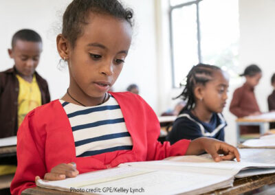 Students with their textbooks in the classroom, Felege Abay Elementary School, Bahar Dar, Ethiopia.