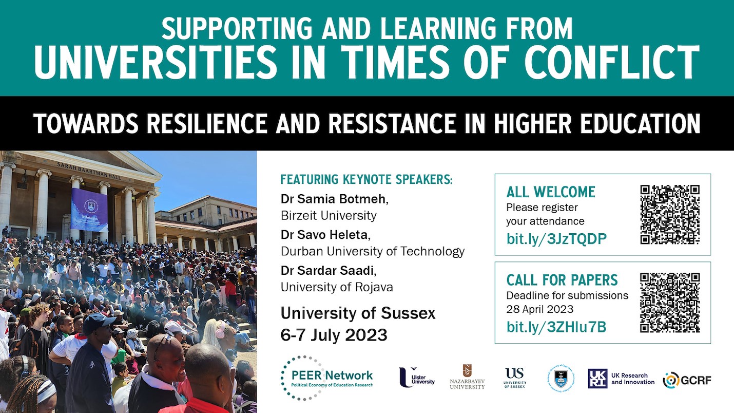 Supporting and Learning from Universities in Times of Conflict: Towards Resilience and Resistance in Higher Education
