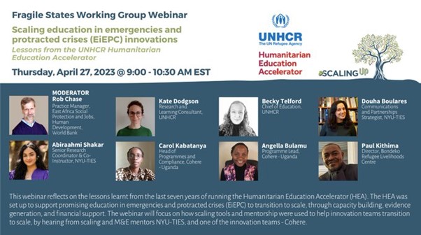 Scaling education in emergencies and protracted crises (EiEPC) innovations - Lessons from the UNHCR Humanitarian Education Accelerator