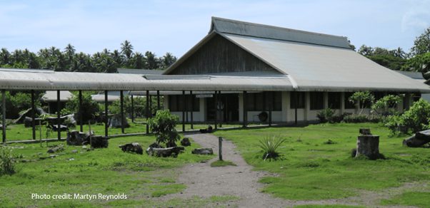 A school building in Solomon Islands.