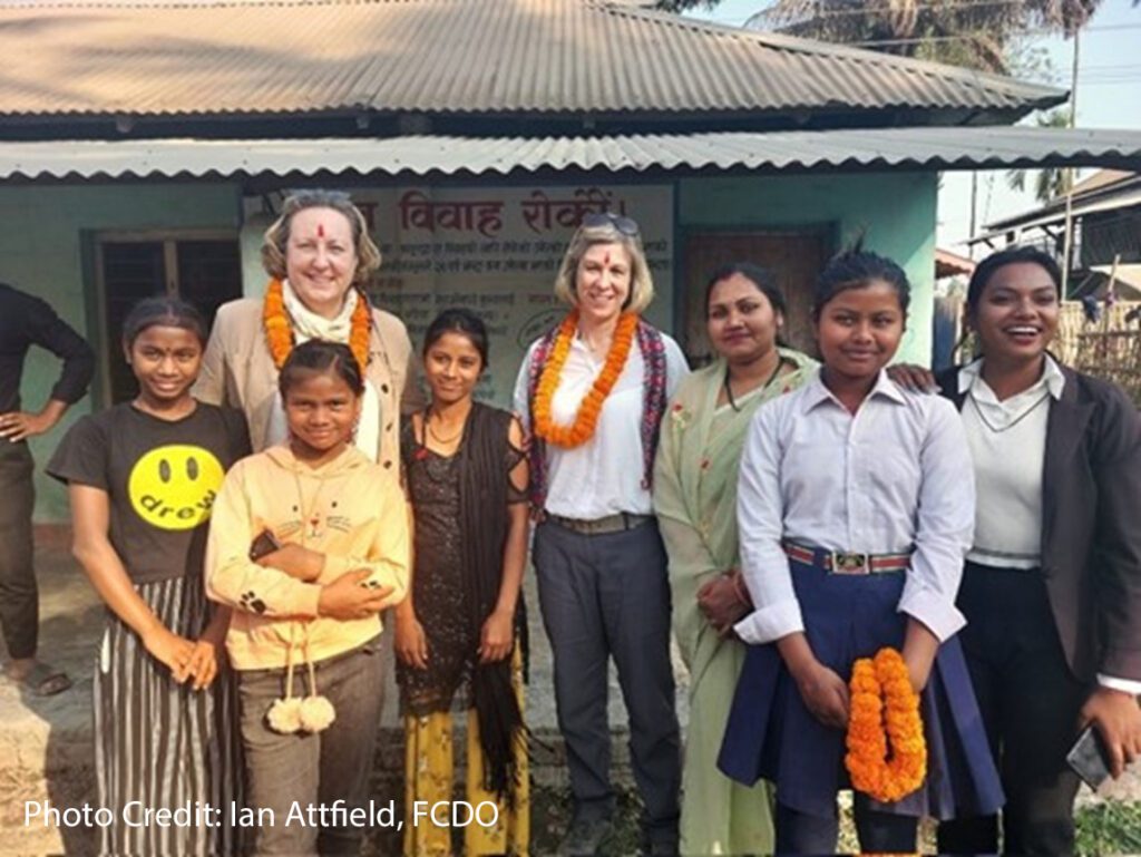 Musahar community with FCDO Minister of State for Indo-Pacific Anne Trevelyan and UK Ambassador to Nepal, March 2023