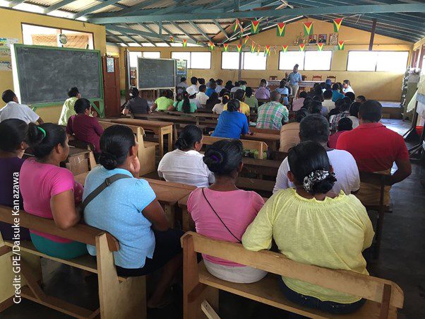 Community session on the project sensitisation, Annai, Guyana.