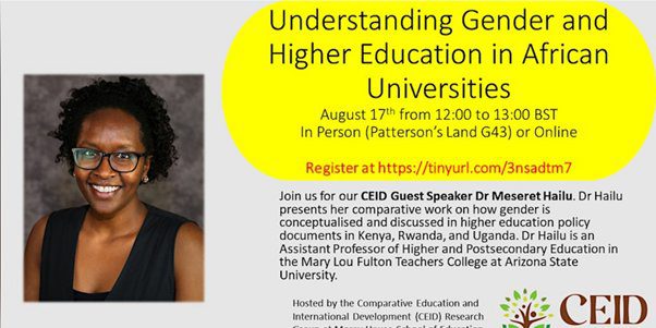 Understanding Gender and Higher Education in African Universities