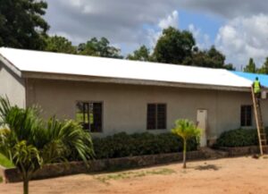 Example of a school roof painted white