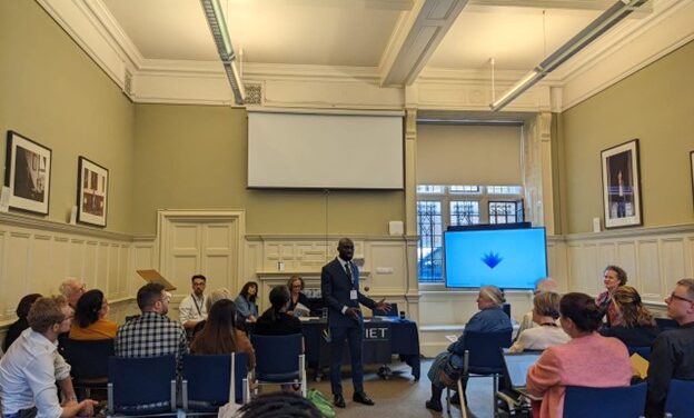 Hammed Kayode Alabi, presenting in a session at the UKFIET Conference 2023