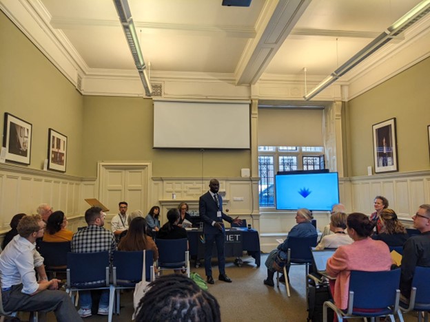 Hammed Kayode Alabi, presenting in a session at the UKFIET Conference 2023