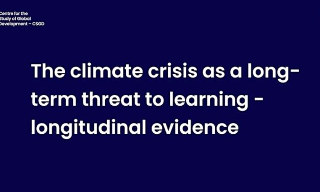 The climate crisis as a long-term threat to learning - longitudinal evidence. Centre for the study of global development CSGD and Open University logos