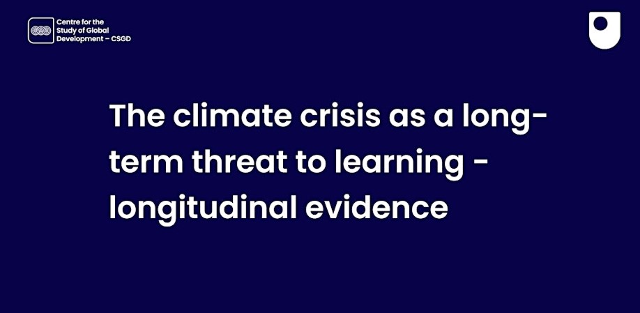 The climate crisis as a long-term threat to learning - longitudinal evidence