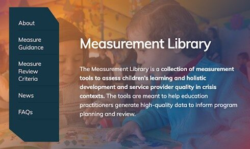 Assessing holistic learning outcomes: New tools in the INEE Measurement Library
