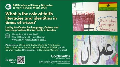 BALID Informal Literacy Discussion: What is the role of faith literacies and identities in times of crises?