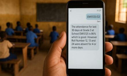 Using SMS as a low cost means to systematically track chronic absenteeism in schools: Reflections from South Sudan and Sierra Leone