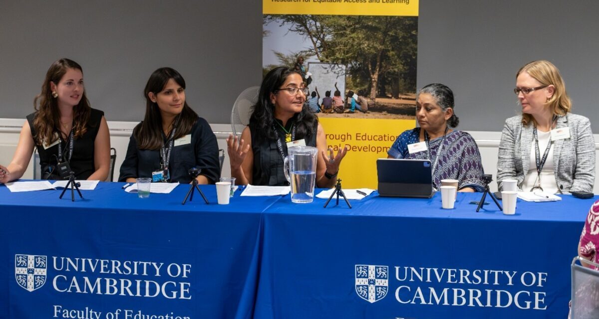 Dr Stephanie Nowack (University of Oxford), Sakina Jafri (University of Cambridge), Professor Nidhi Singal (University of Cambridge), Professor Mythili Ramchand (National Institute of Advanced Studies), and Dr Hanna Alasuutari (World Bank).
