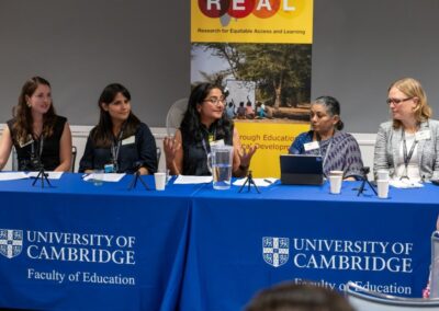 Dr Stephanie Nowack (University of Oxford), Sakina Jafri (University of Cambridge), Professor Nidhi Singal (University of Cambridge), Professor Mythili Ramchand (National Institute of Advanced Studies), and Dr Hanna Alasuutari (World Bank).