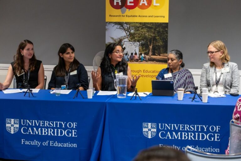 Dr Stephanie Nowack (University of Oxford), Sakina Jafri (University of Cambridge), Professor Nidhi Singal (University of Cambridge), Professor Mythili Ramchand (National Institute of Advanced Studies), and Dr Hanna Alasuutari (World Bank).