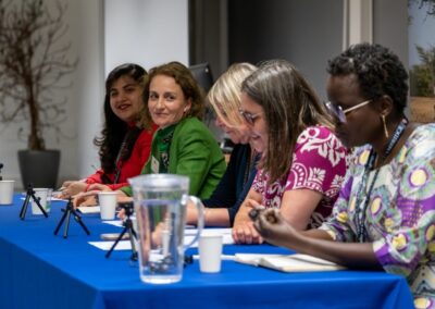 Photo of a panel of women speakers