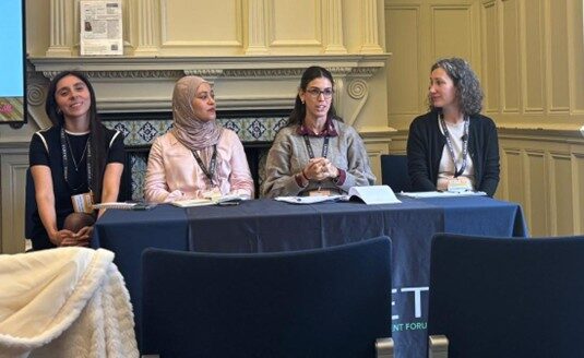 Back to school after war Maria Maalouf presenting at the UKFIET 2025 conference