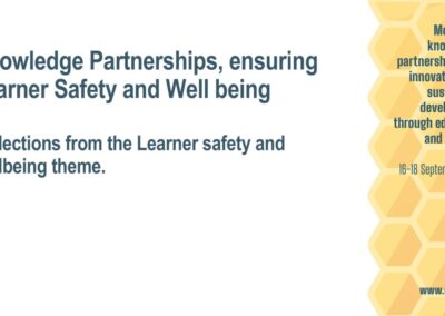 Holding slide for the Learner Safety and wellbeing webinar Oct 2025
