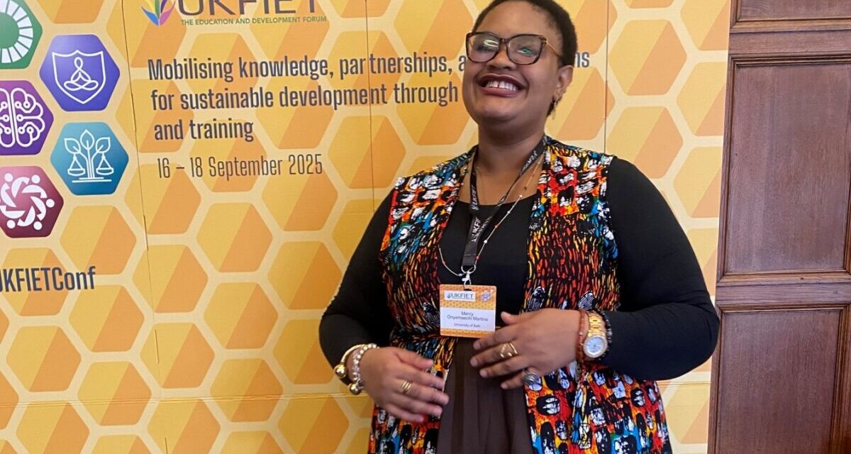 Mercy Martins at the UKFIET 2025 Conference