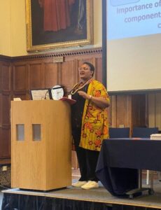 Mercy Martins presenting at the UKFIET conference 2025
