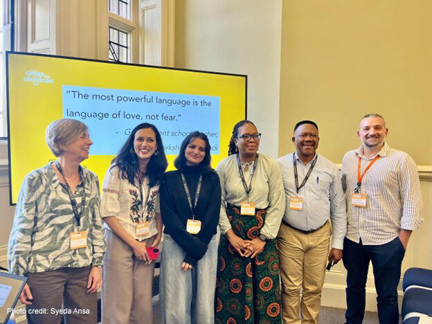 With fellow presenters at Cities for Children session during the UKFIET 2025 conference-exploring how empathy, language and connection shape learning environments.