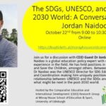 The SDGs, UNESCO, and the Post-2030 World: A Conversation with Jordan Naidoo