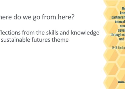 Holding slide for Skills and Knowledge webinar post UKFIET 2025