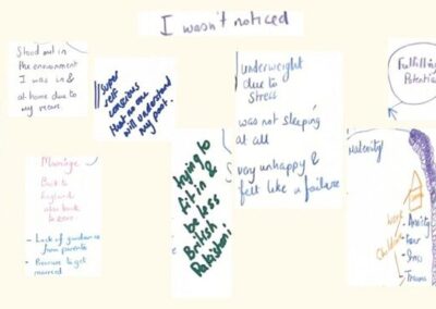 Quotes given by Amna, one of the women interviewed for this research.