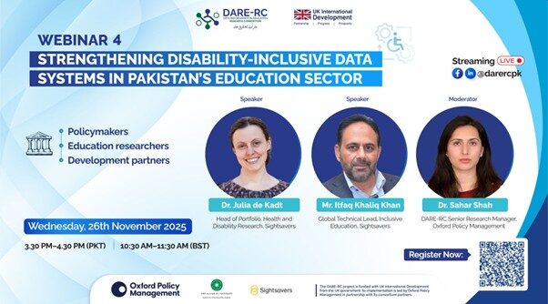 Strengthening Disability-Inclusive Data Systems in Pakistan’s Education Sector