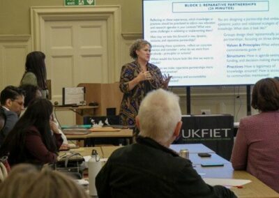 Moira Faul presenting at the UKFIET Conference 2025