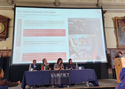 Photo of the panel presenting at the UKFIET Conference 2025